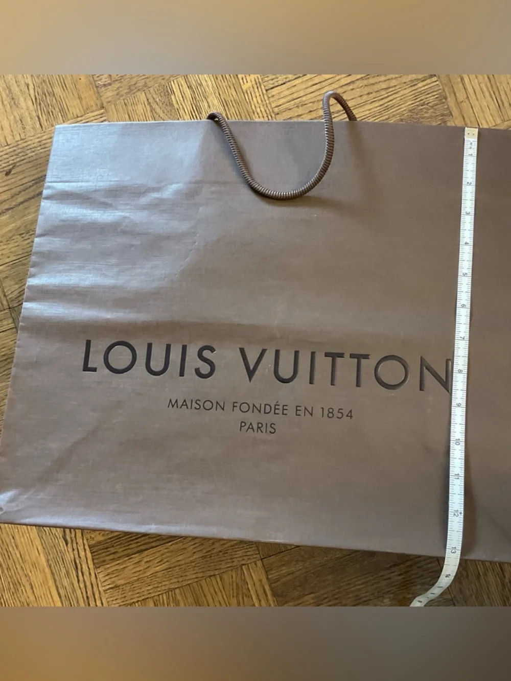 Louis Vuitton Brown Paper Shopping Gift Bag